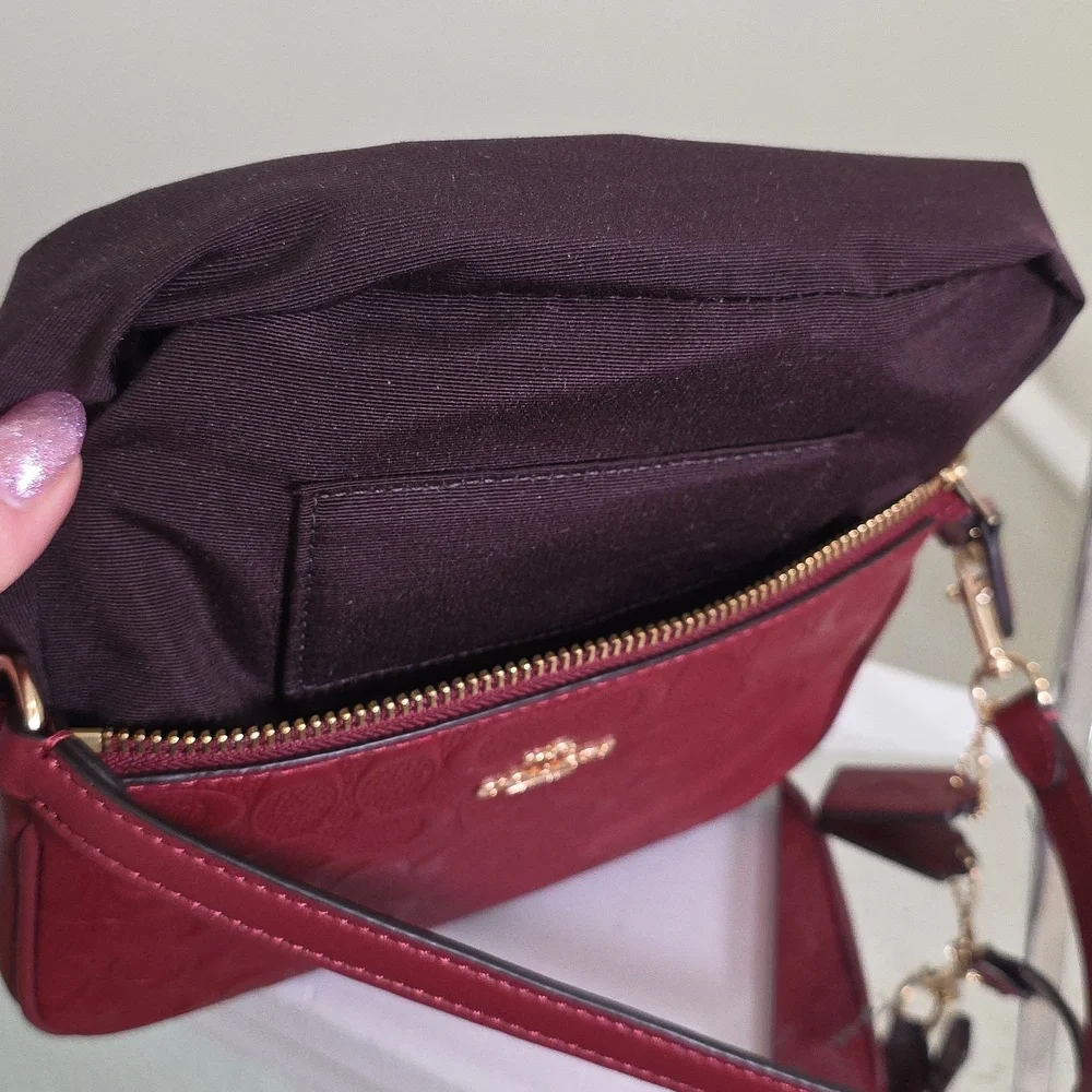 Coach C7362 Signature Dark Red 1941 Leather Nolita 19 Minibag EUC - Picture 17 of 17